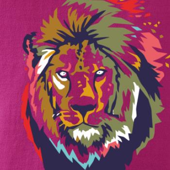 Hlava leva kreslená jednoduchá Hlava leva kreslená jednoduchá