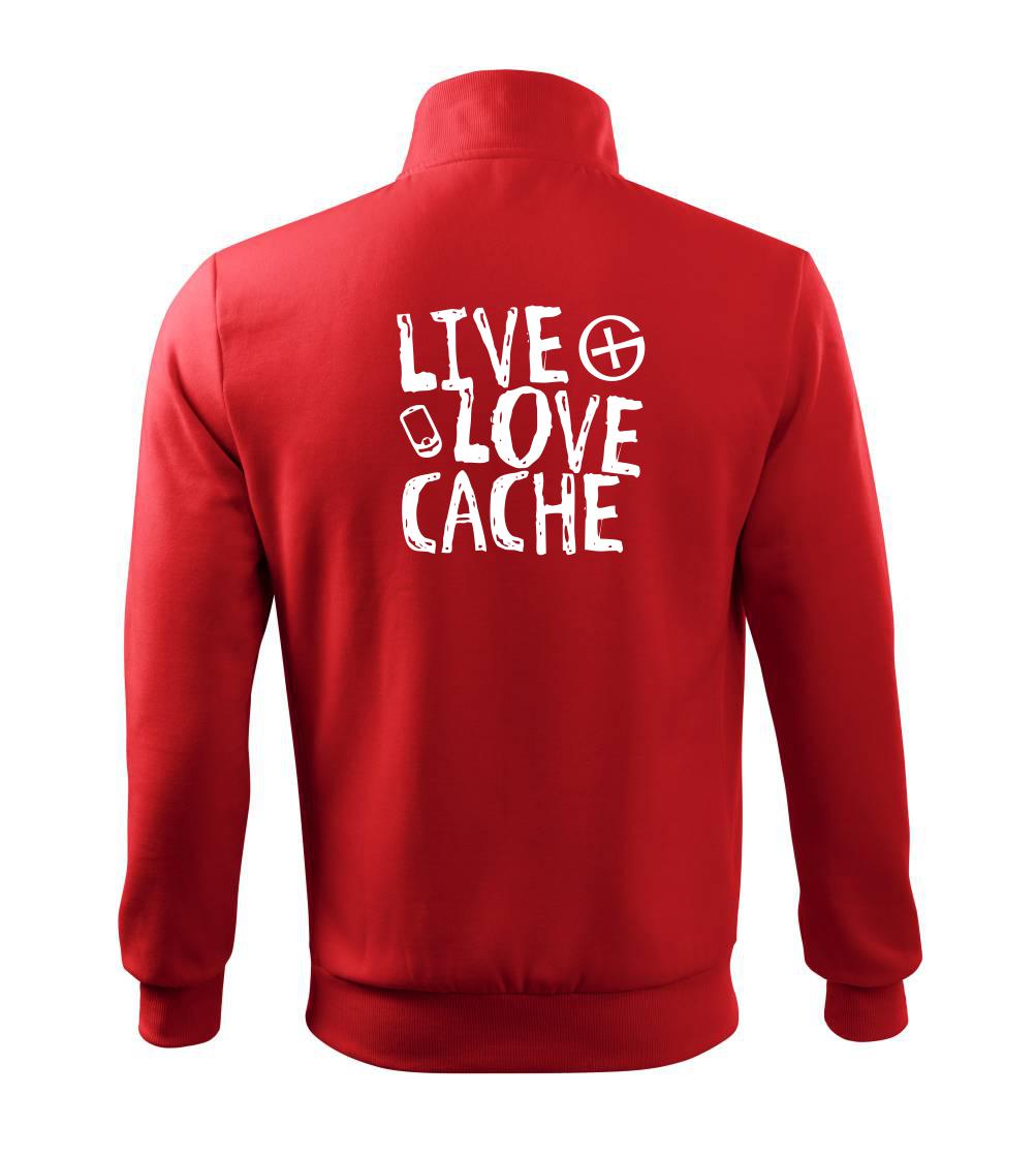 Tričká na geocaching - Live love cache - Mikina bez kapucne Adventure