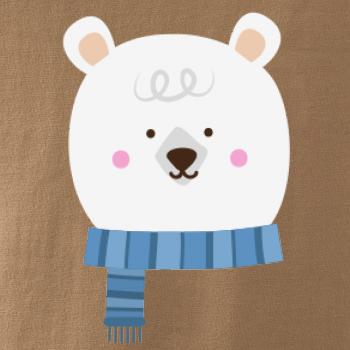 Medveď so šálom