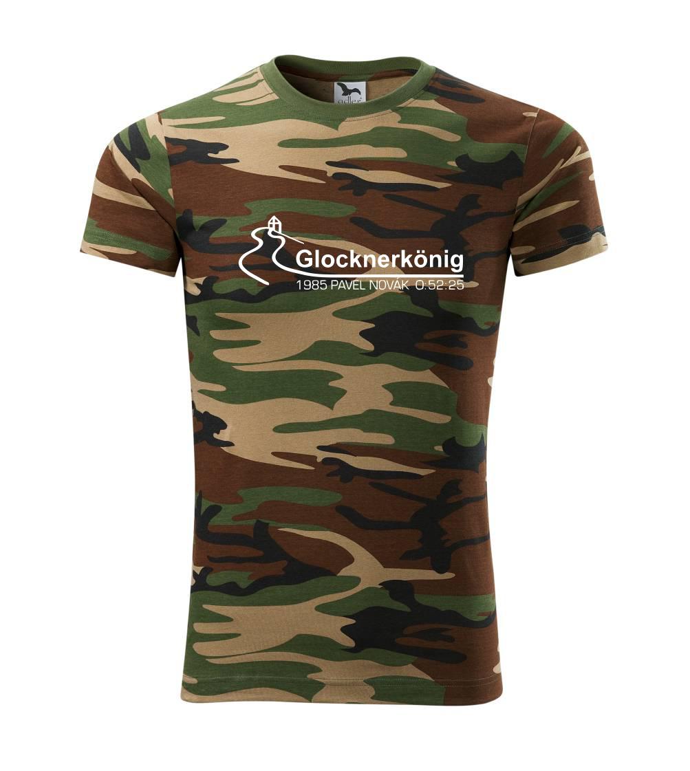 Tričko ako darček pre cyklistu - Glockner - Army CAMOUFLAGE