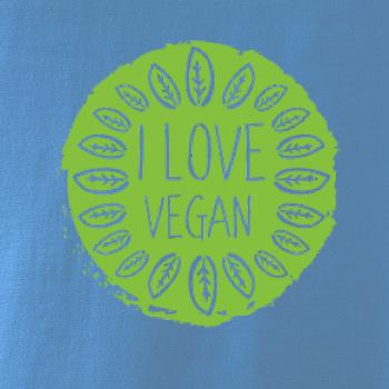 I love vegan v kruhu