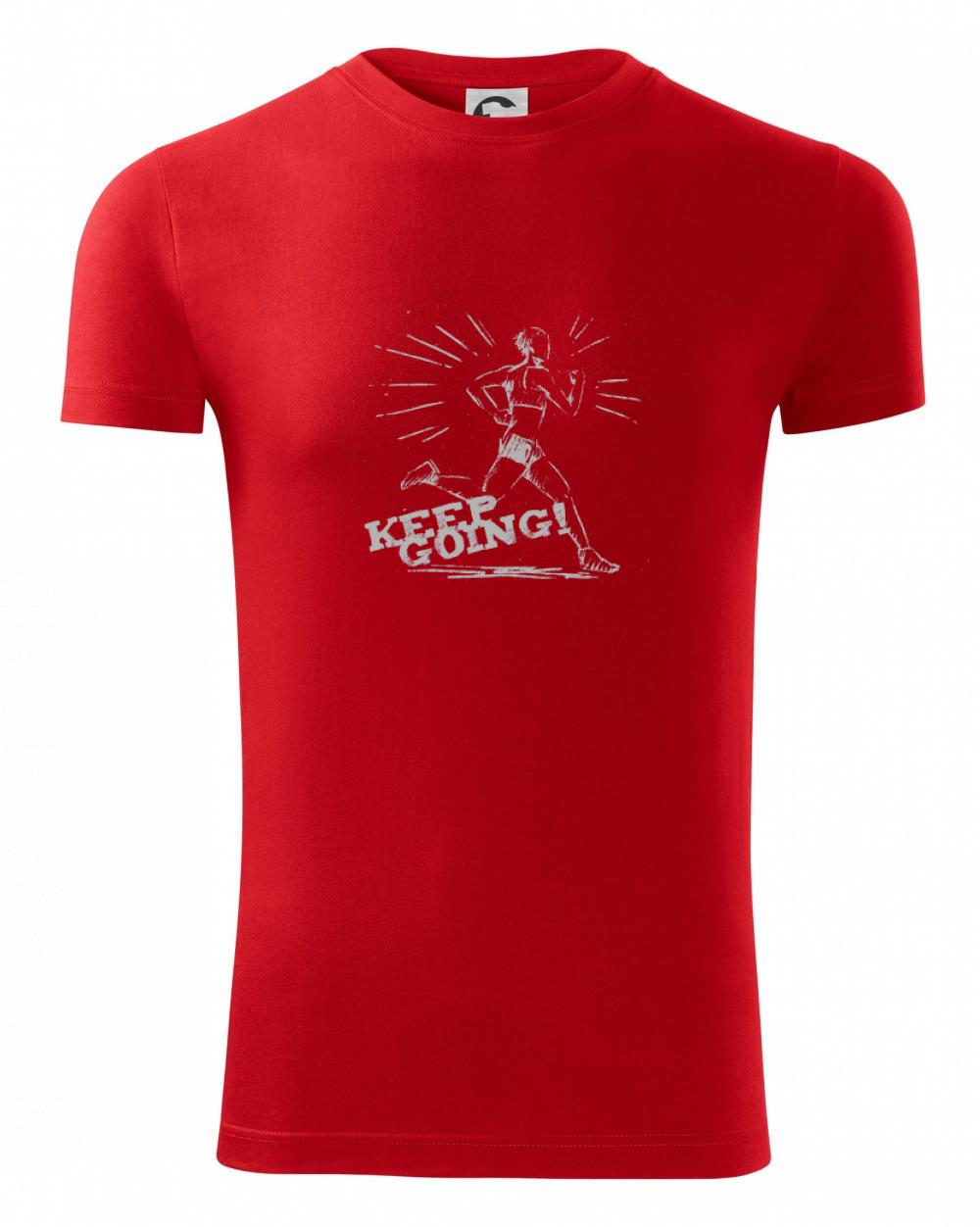 Tričká pre bežcov - Behanie -  keep going - Viper FIT - Pánske zúžené tričko