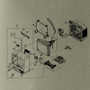 Nákres starý CRT televízor