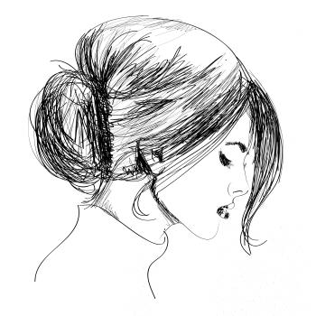 Ručne maľovaná žena Ručne maľovaná žena