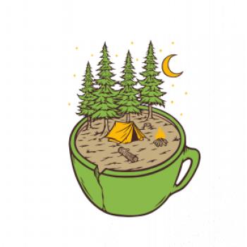 Hrnček plný stanovania