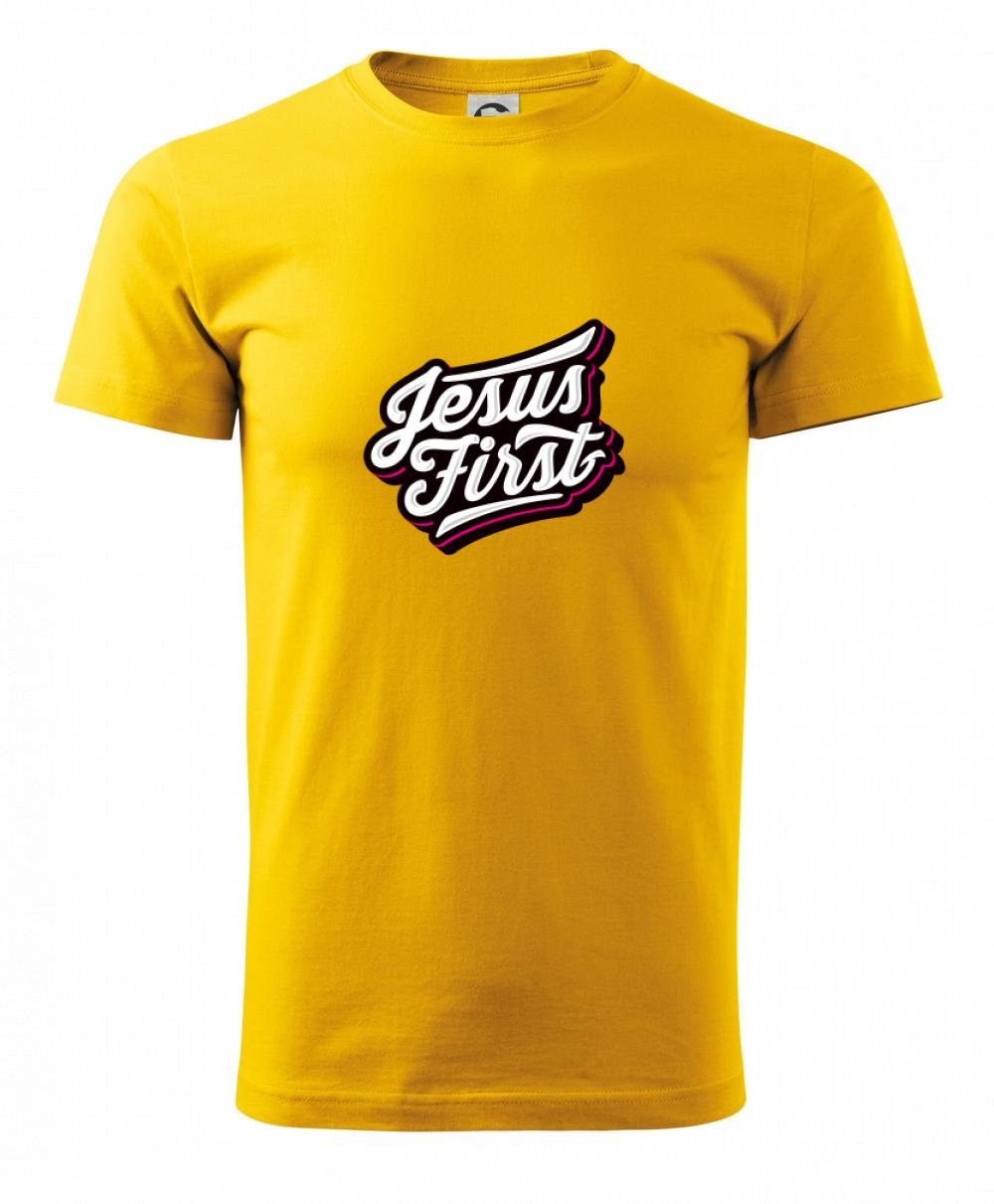 Jesus first biely nápis Jesus first biely nápis