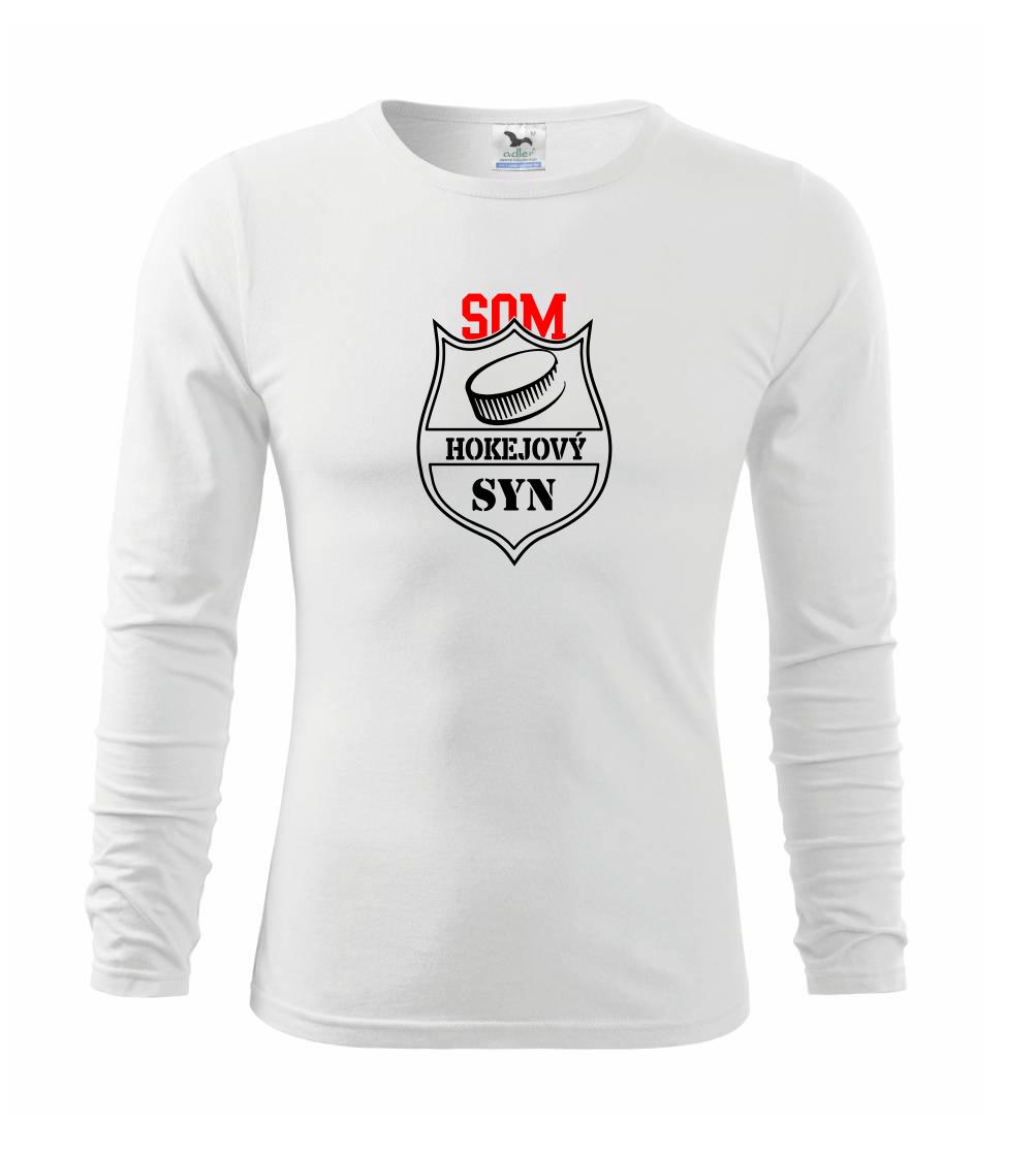Tričká a mikiny pre syna - Som hokejový syn puk - Tričko detské Long Sleeve