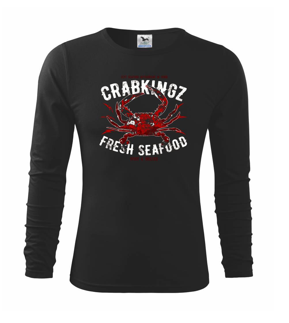 Tričká so zvieratami - Crab seafood - Tričko detské Long Sleeve
