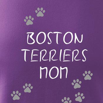 Boston Teriers mom Bostonský teriér (reflexné  tlapky)