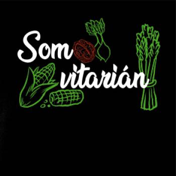 Som vitarián - nápis