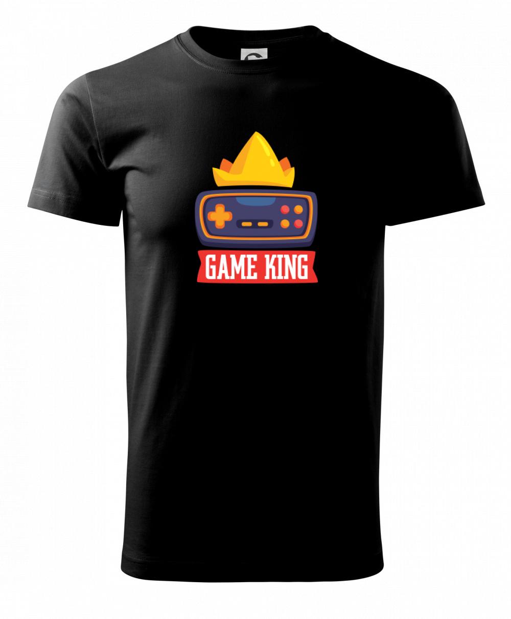 Tričká pre ajťákov - Game king - kreslený - Tričko extra veľké  (5-8XL)