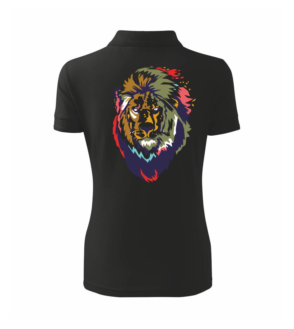 Hlava leva kreslená jednoduchá Hlava leva kreslená jednoduchá