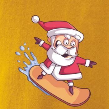 Santa jazdiaci na snowboarde