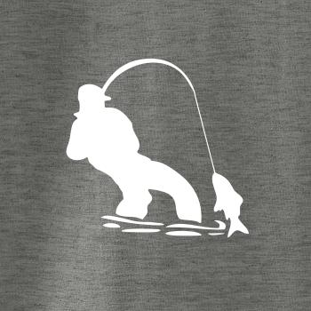 Rybár ťahajúce rybu Rybár ťahajúce rybu