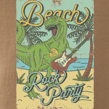 Beach rock party