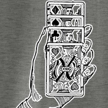 Poker ruka s kartami