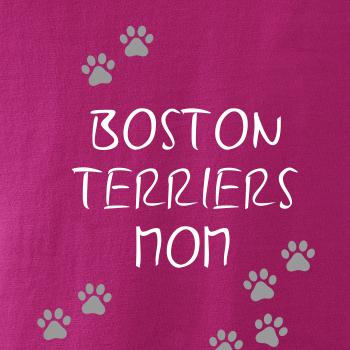 Boston Teriers mom Bostonský teriér (reflexné  tlapky)