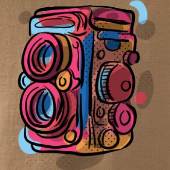 Foťák farebný - dve šošovky