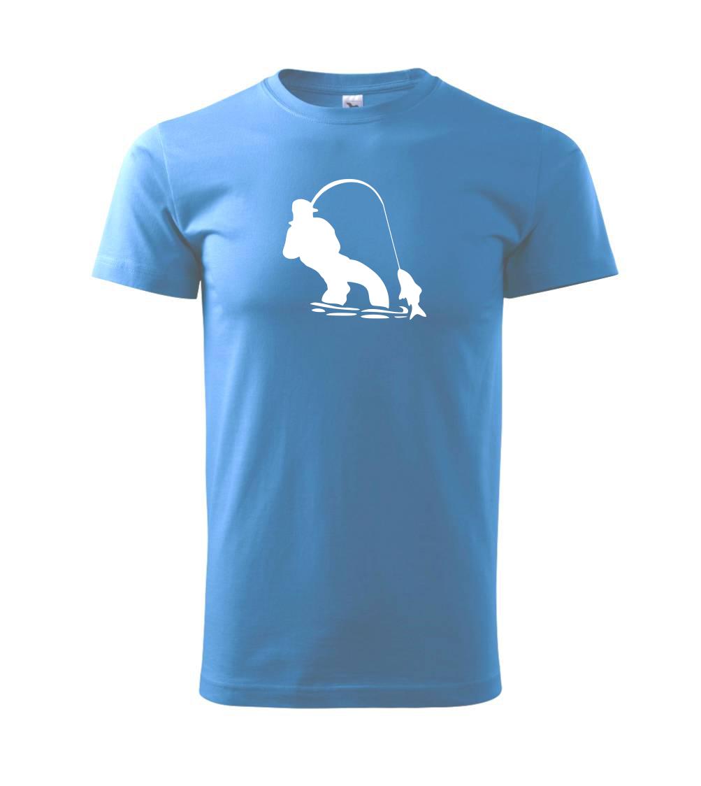 Rybár ťahajúce rybu Rybár ťahajúce rybu