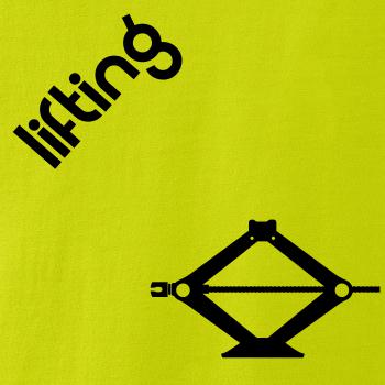 Lifting nápis šikmo