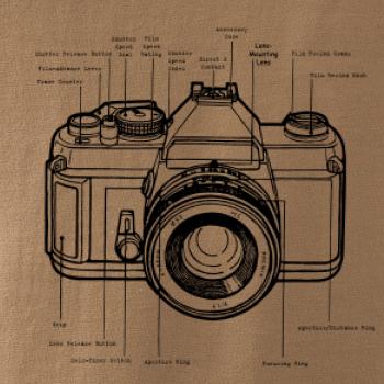 Nákres starý fotoaparát Nákres starý fotoaparát