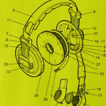Nákres slúchadlo pre pilota