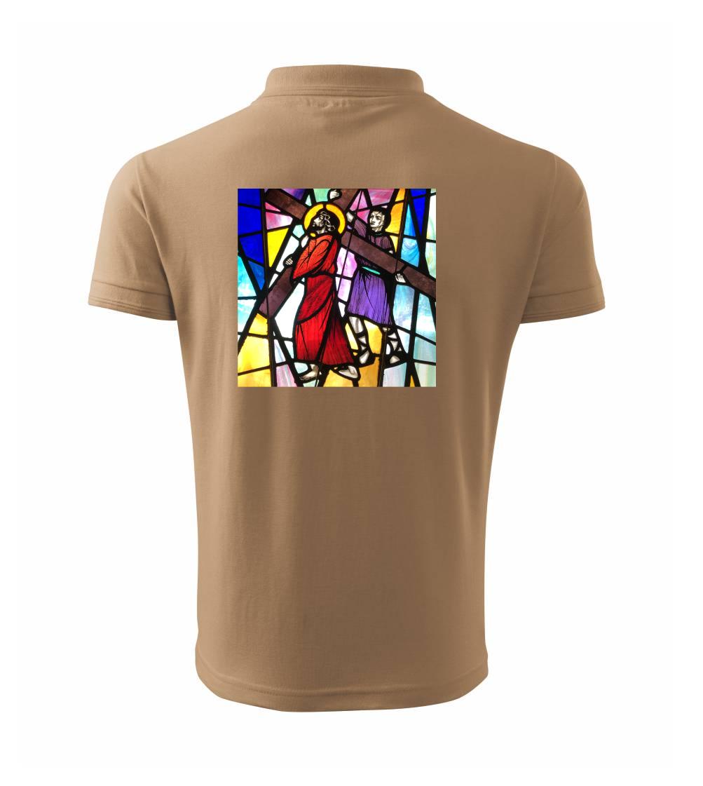 Vitráž - Ježiš a kríž Vitráž - Ježiš a kríž