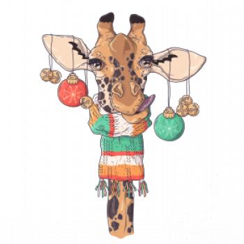Vianočná žirafa