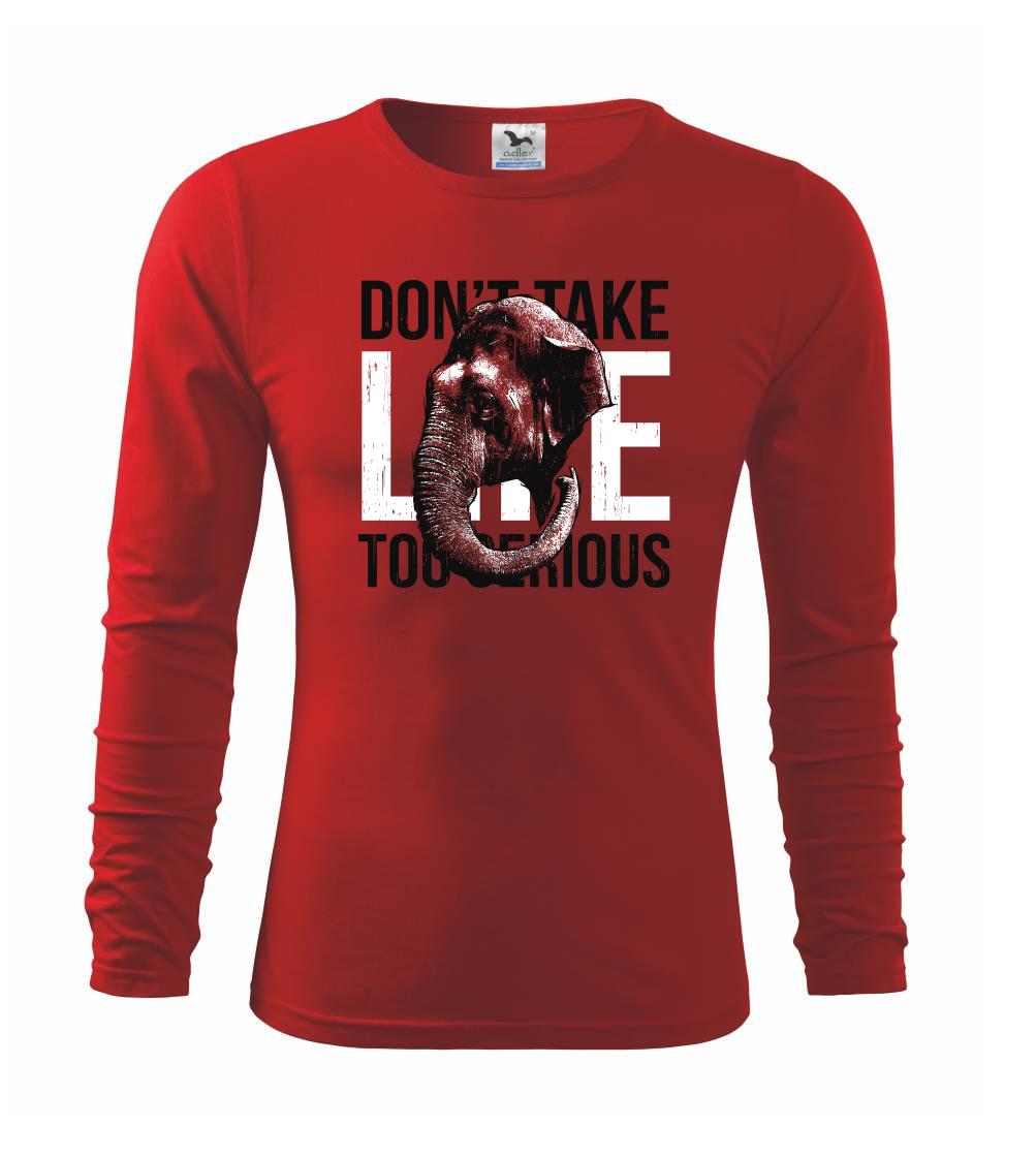 Tričká so zvieratami - Elephant serious - Tričko detské Long Sleeve
