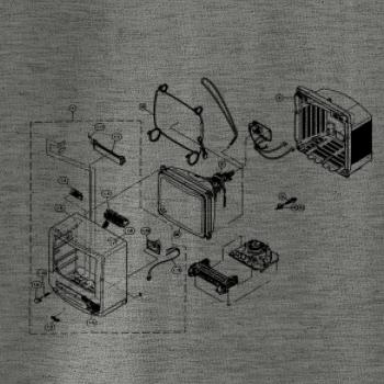 Nákres starý CRT televízor Nákres starý CRT televízor