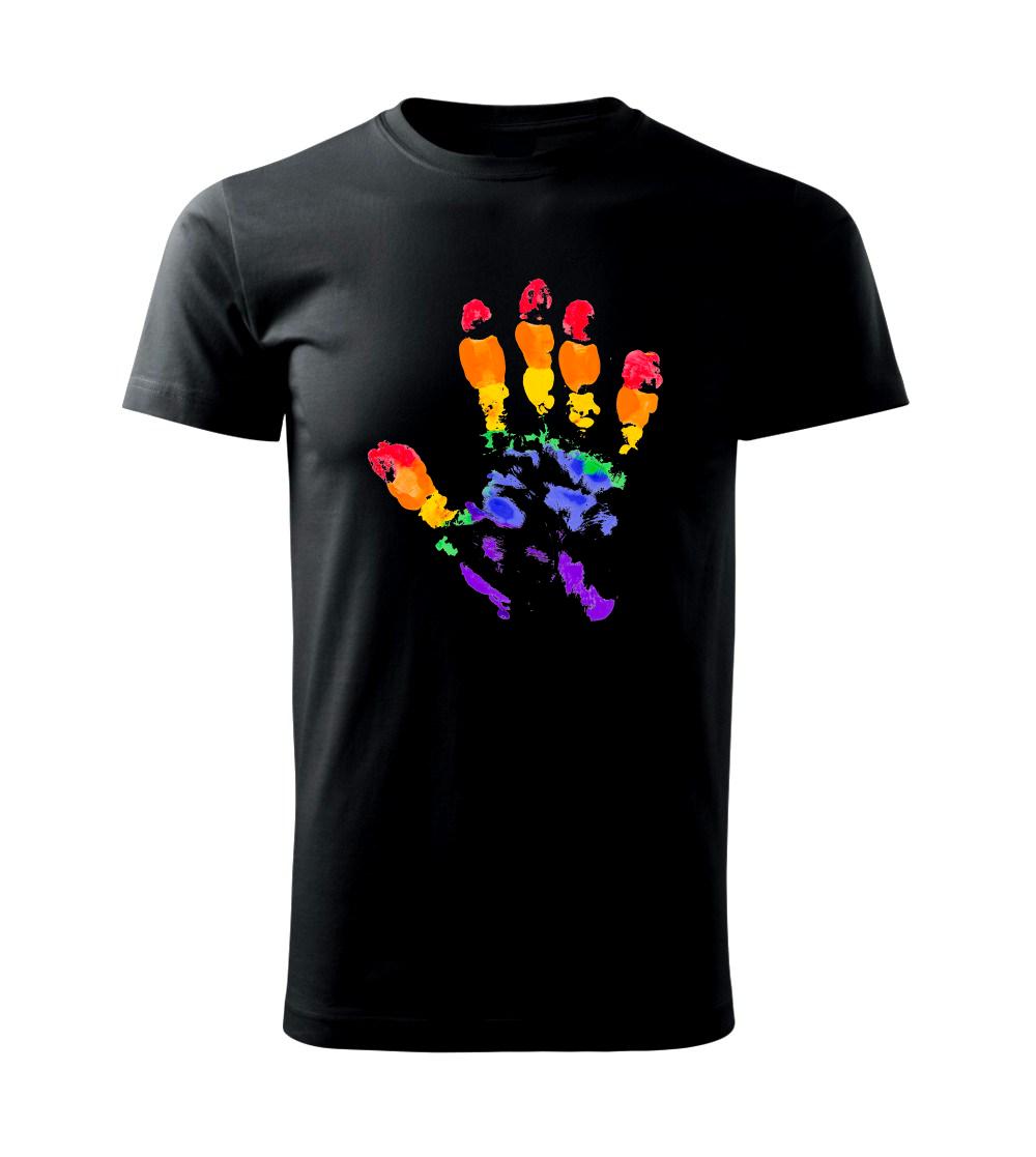 LGBT hand print LGBT hand print