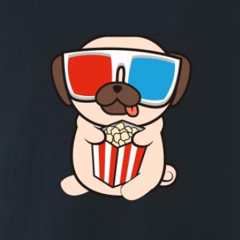 Mops a 3D okuliare
