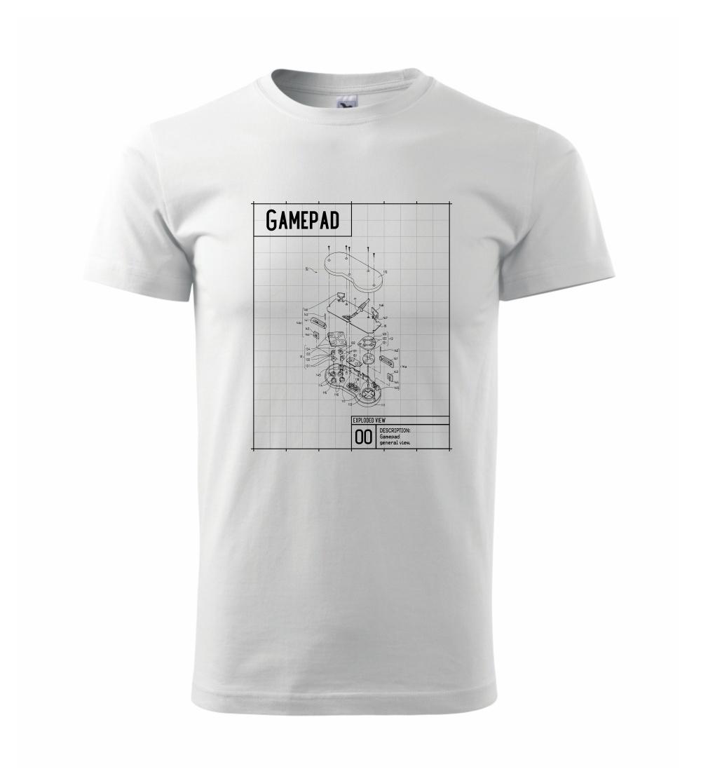 Nákres Gamepad rozobratý Nákres Gamepad rozobratý