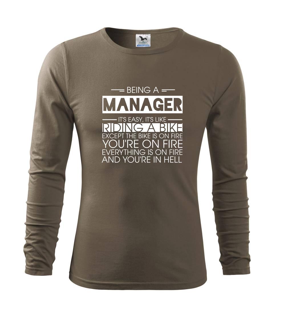 Being a manager - bike Being a manager - bike