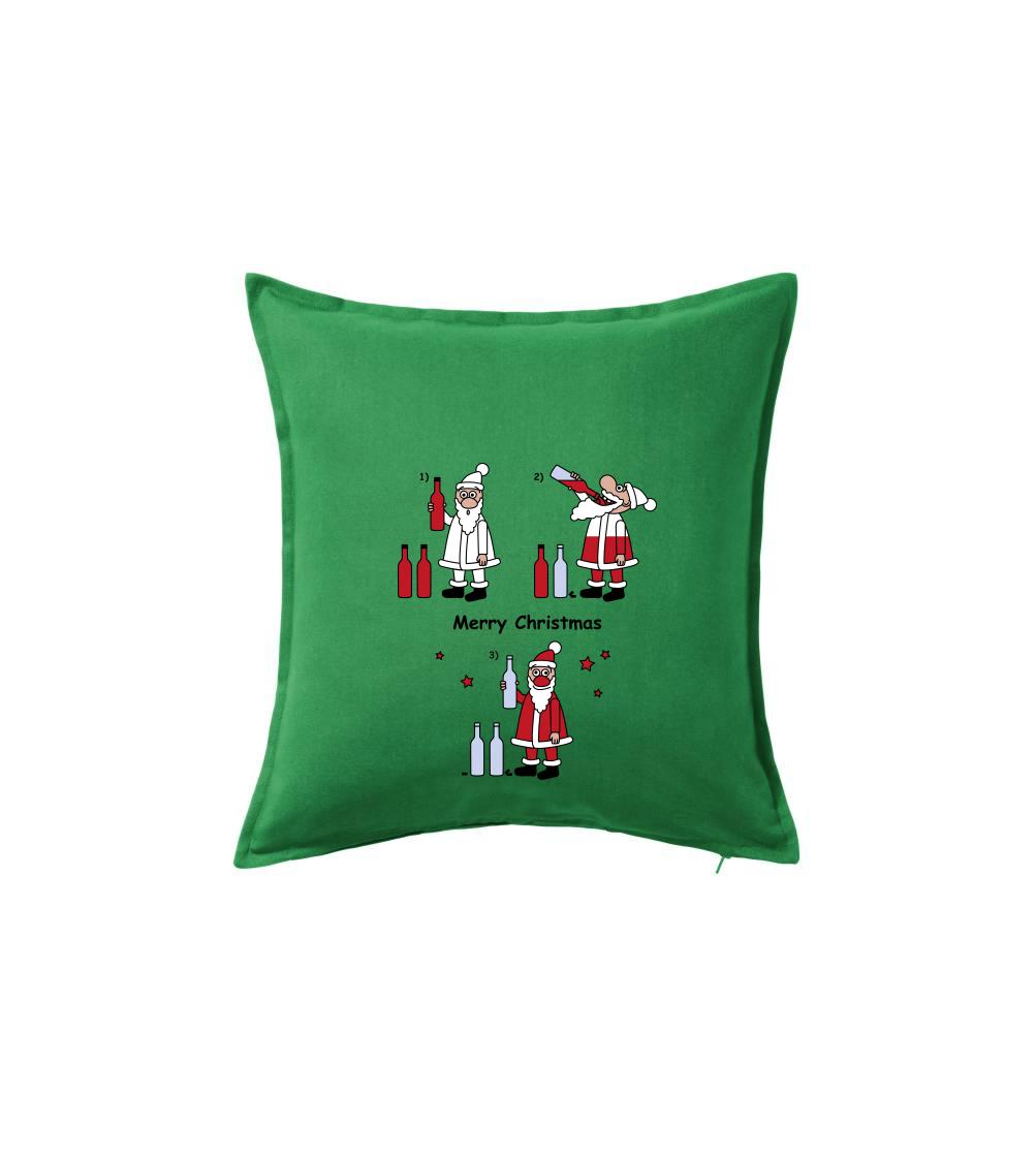 Vianočné tričká - Prečo je Santa červený (Hana-creative) - Vankúš 50x50