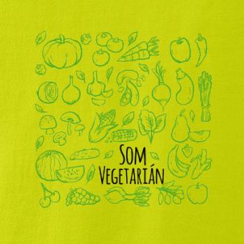 Som vegetarián - zelenina vo štvorci