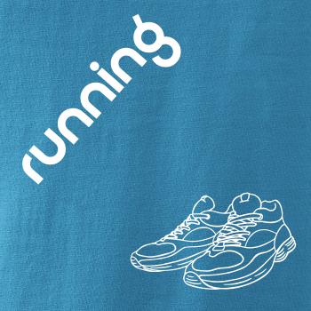 Running nápis šikmo