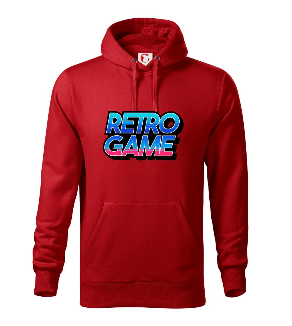 Tričká pre ajťákov - Retro game nápis farebný - Mikina pánska Cape s kapucňou