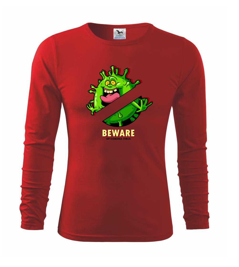 Beware of corona virus - Tričko detské Long Sleeve