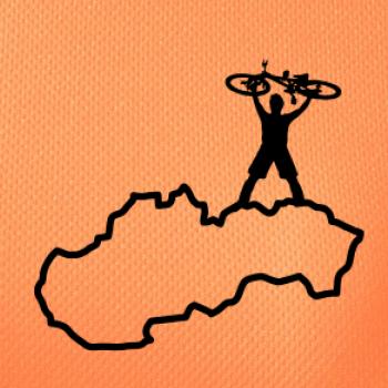 Mapa SK - cyklista na prsiach