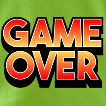 Game over - nápis farebný