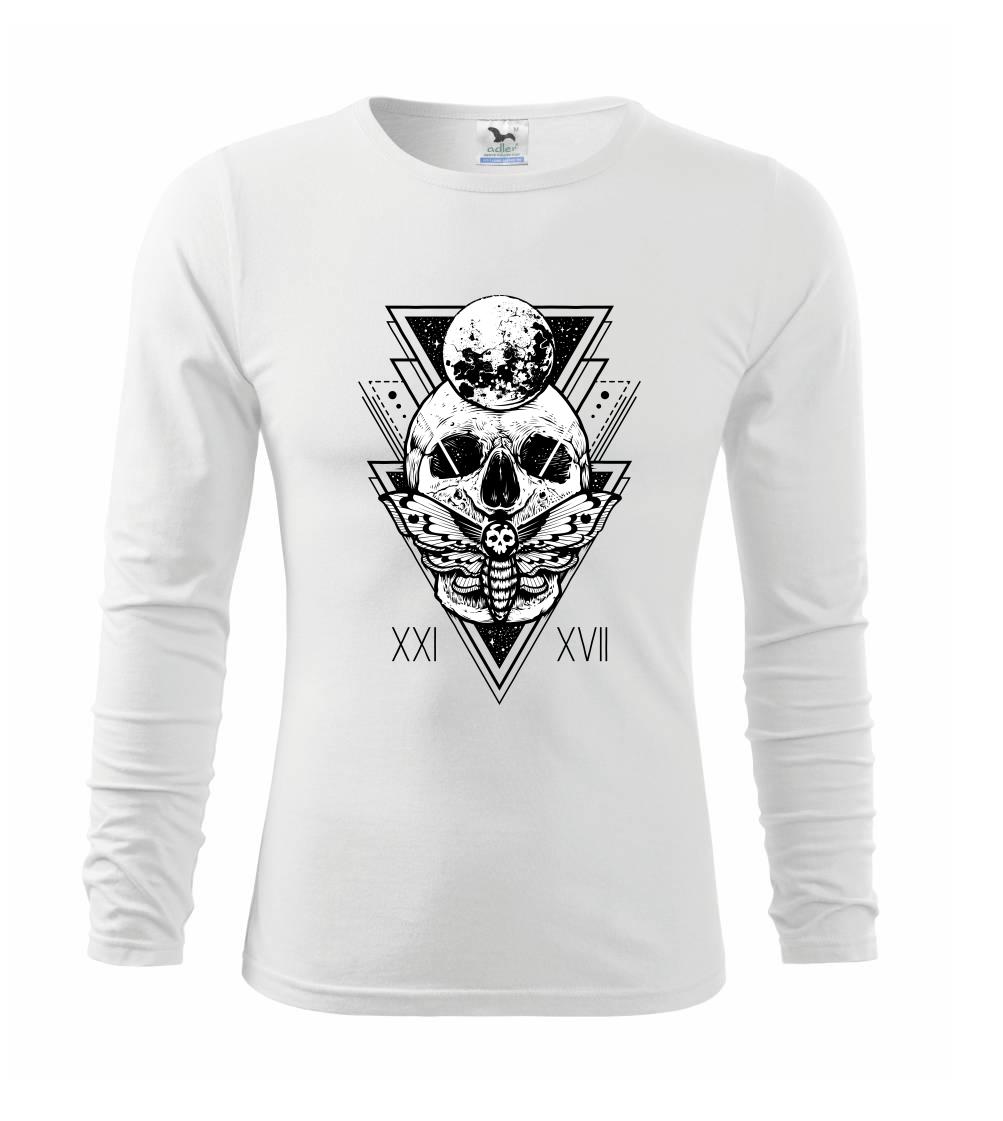 Grafické tričká - Lebka mystická - Tričko detské Long Sleeve