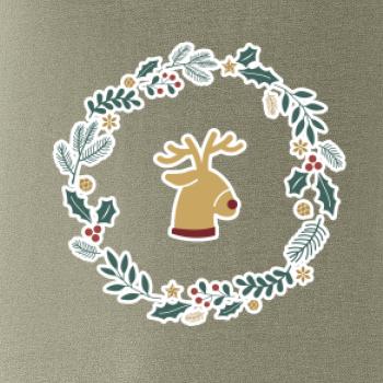 Vánoční věnec se sobem