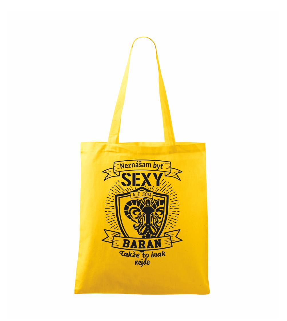 Tričká baran - Neznášam byť sexy - Baran - Taška bavlnená