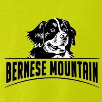 Bernese mountain - hlava a nápis