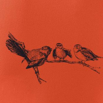 Vtáčiky na vetve maľované