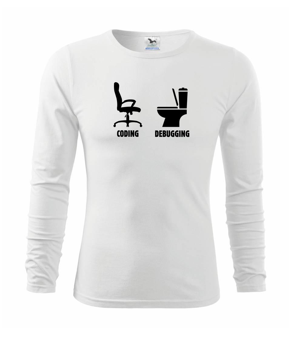 Tričká pre ajťákov - Coding debugging - Tričko detské Long Sleeve