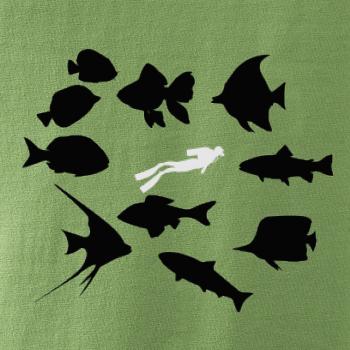 Potápač ryby štvorec