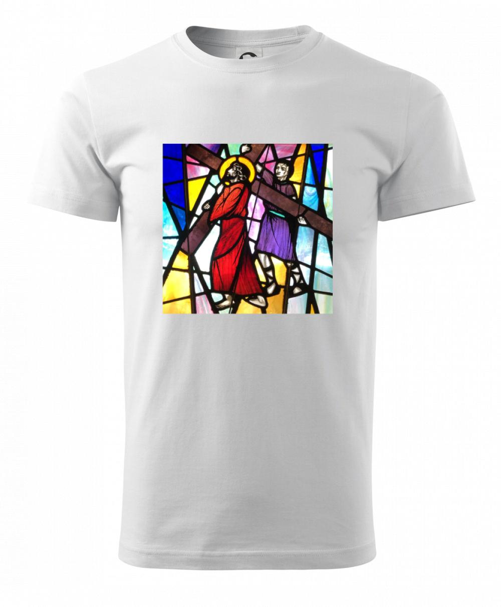 Vitráž - Ježiš a kríž Vitráž - Ježiš a kríž