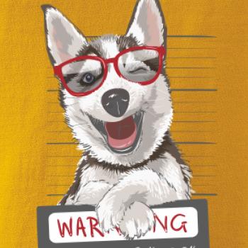 Husky - beware of dog Husky - beware of dog